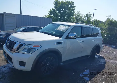 2018 Nissan Armada Platinum из США, поврежденный, VIN JN8AY2NE9J9731640